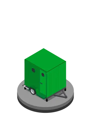 Roulotte WC intégrés 2/3 personnes